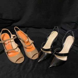 Two pair of women’s heels 6 1/2